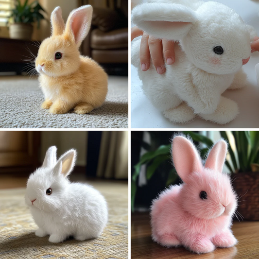 Interactive Plush Rabbit Toy for Kids – Realistic Jumping & Ear-Shaking Bunny