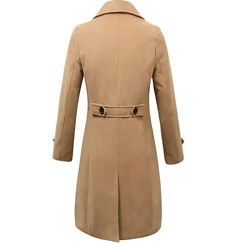 Chloe | Elegant Wool Blend Men’s Trench Coat