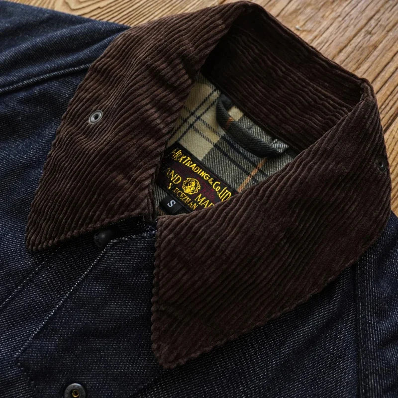 Morgan | Men’s Denim Trench Coat – Rugged Elegance &amp; Timeless Style