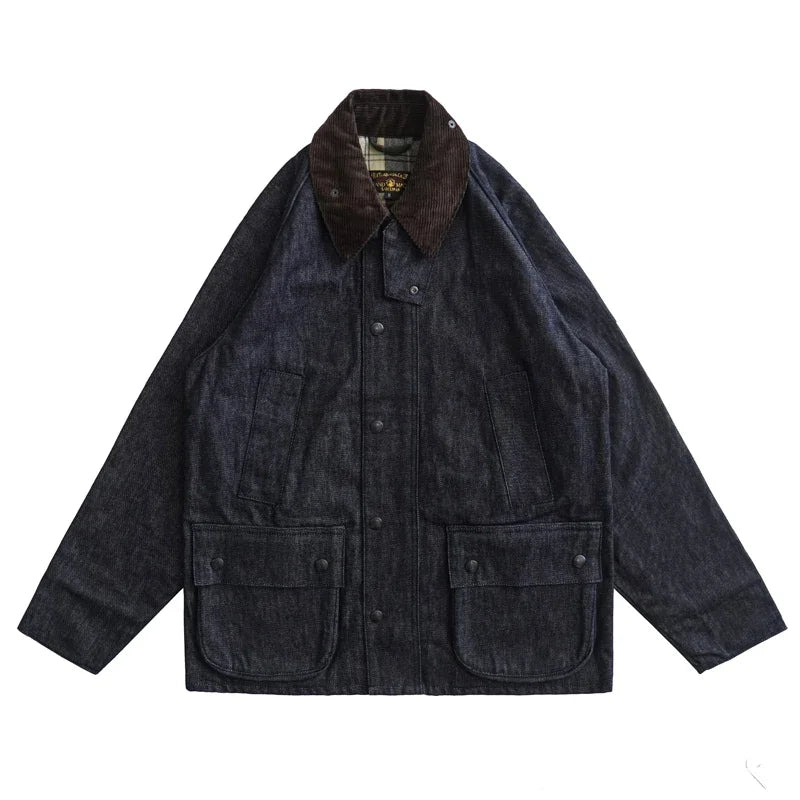 Morgan | Men’s Denim Trench Coat – Rugged Elegance &amp; Timeless Style